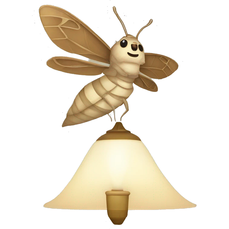 moth lamp man emoji