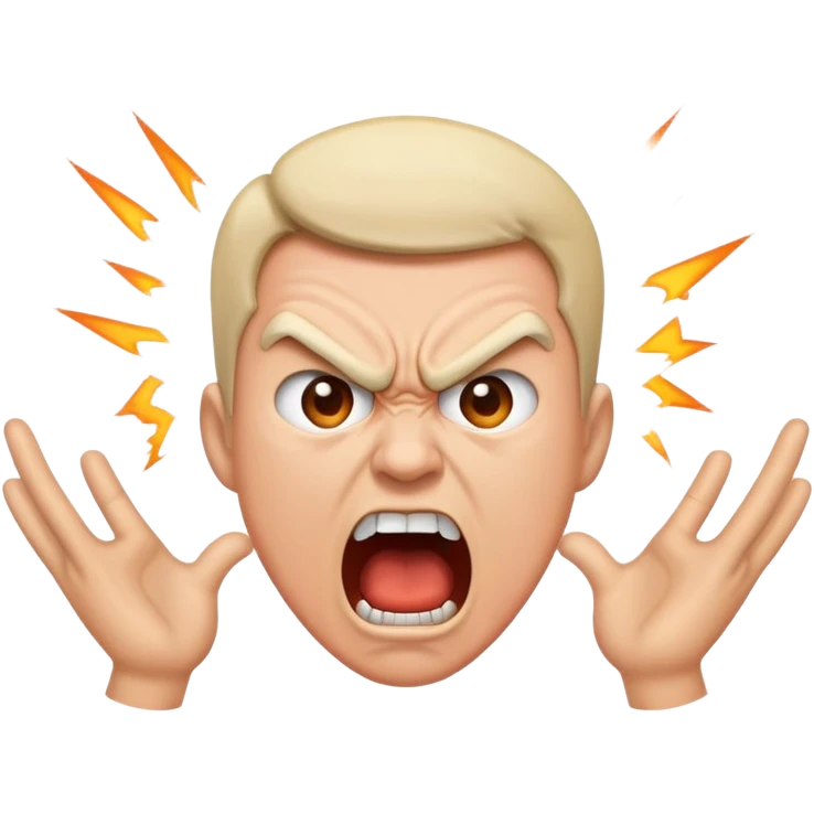 Person yelling emoji