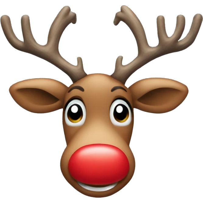 Red Nose Reindeer emoji
