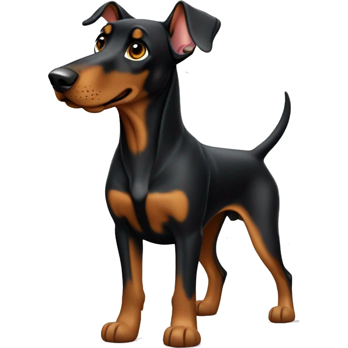 2 cute Dobermans  emoji