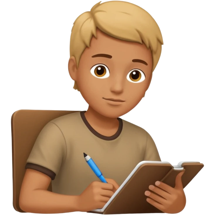 a person writing in a notebook emoji
