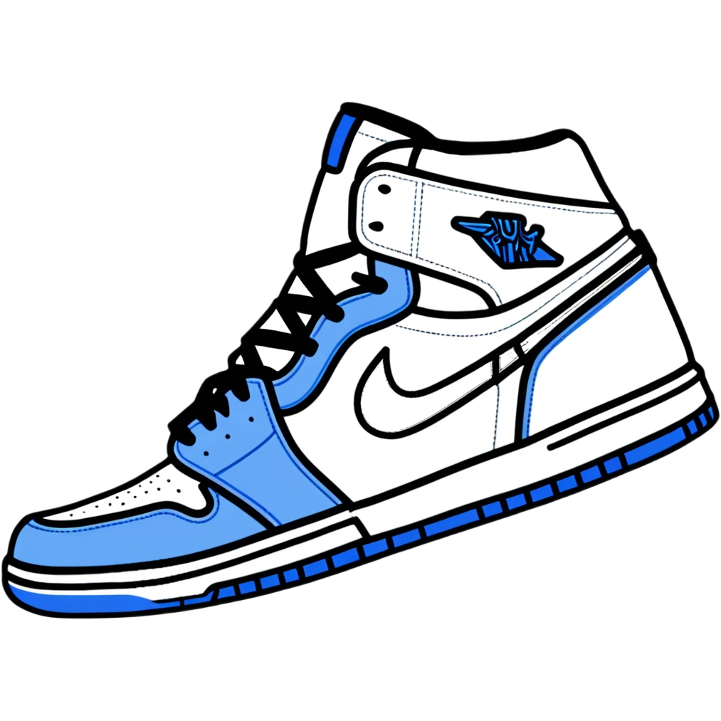Nike Air Jordan high-top sneaker emoji