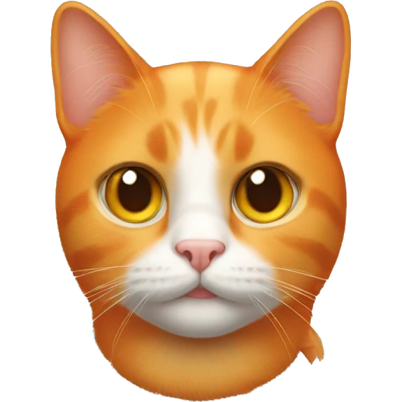 Orange cat with heart eyes emoji