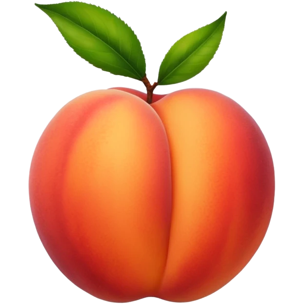 peach with hand stamp on it emoji