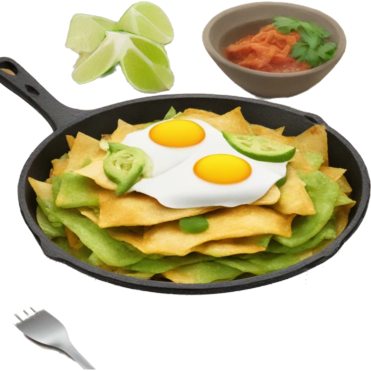 chilaquiles verdes con pollo emoji