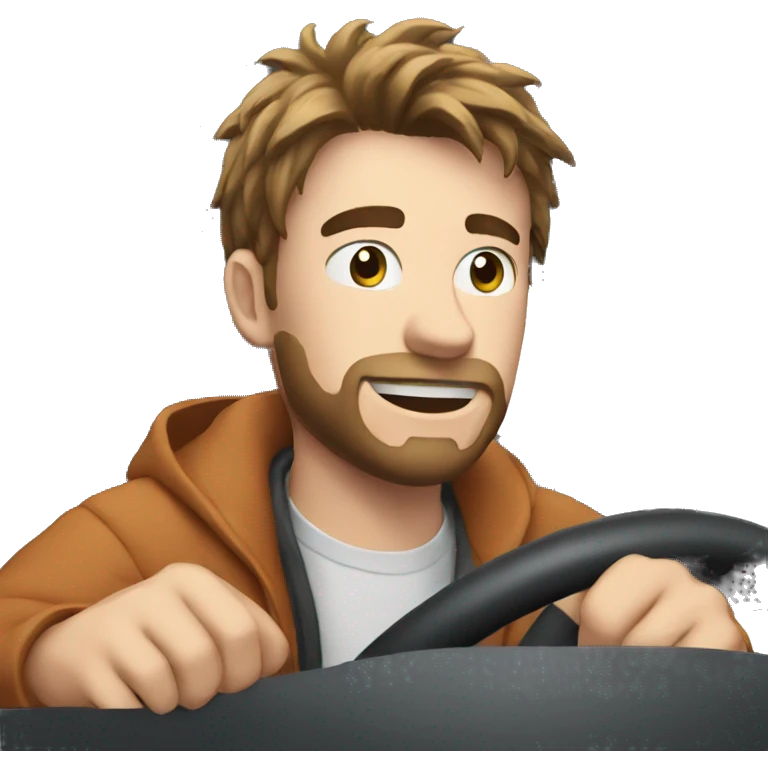Mr beast driving a car emoji
