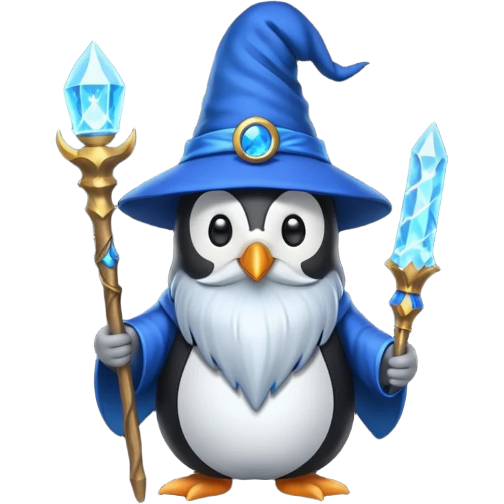 Penguin Wizard emoji
