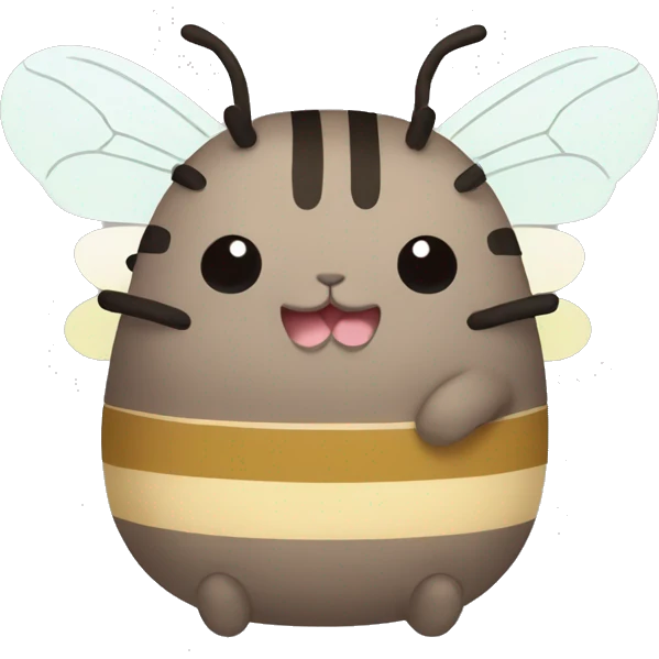 pusheen bee emoji