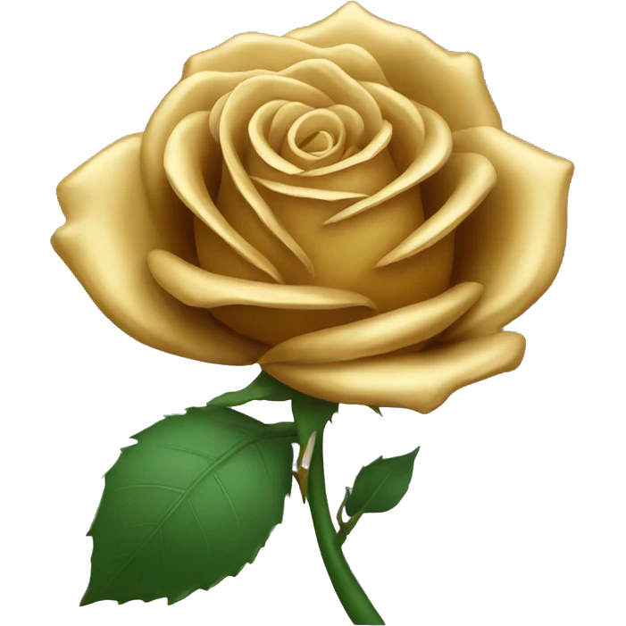 Gold rose emoji
