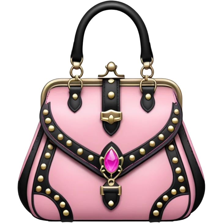 pink and black gothic purse emoji
