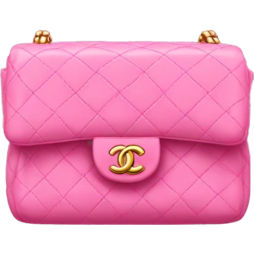 pink chanel flap bag emoji