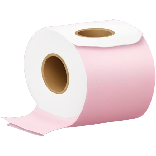 Light-pink roll of toilet paper  emoji