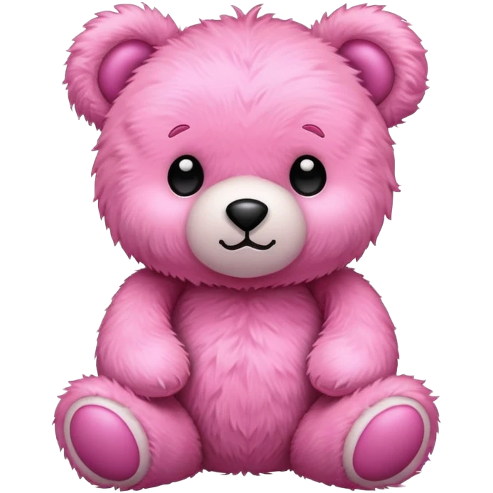 pink teddy bear emoji