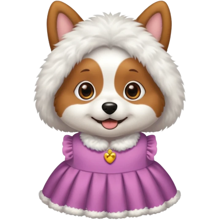 dog in a dress emoji