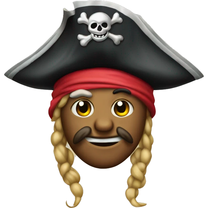 poulpe avec un tricorne pirate emoji