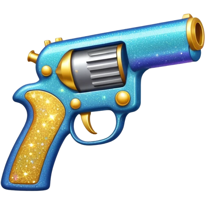 glitter gun emoji