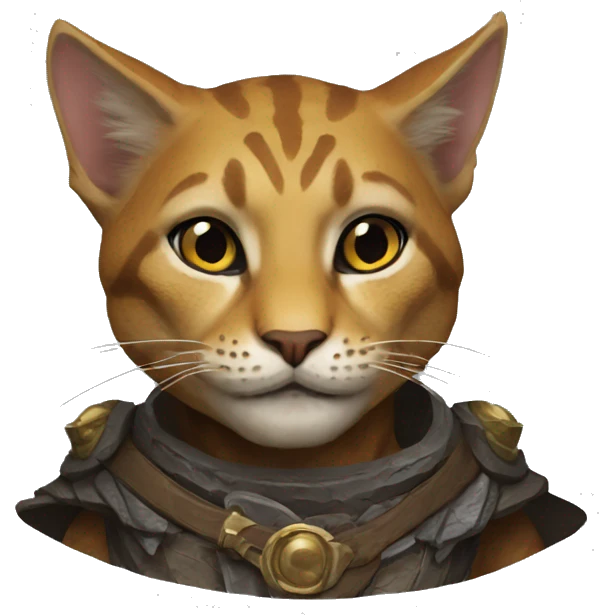 tabaxi from Dungeons & Dragons super realistic emoji
