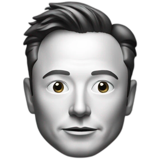 Elon Musk avec une question emoji
