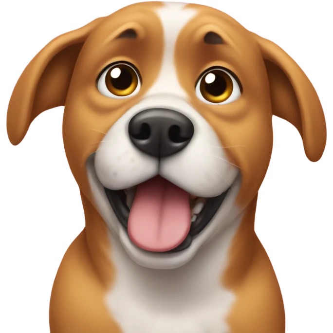 a dog that farts in the room and then hides emoji