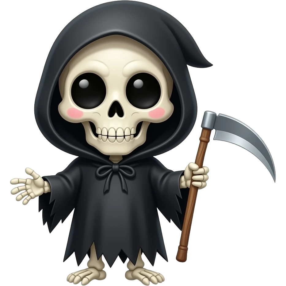 Cute grim reaper emoji