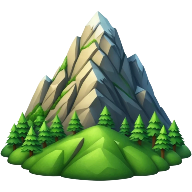 EMOJI DE MONTAÑA VERDE  emoji