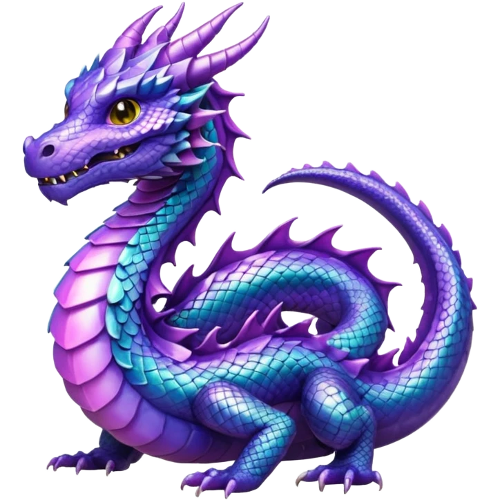 Dragon violet emoji