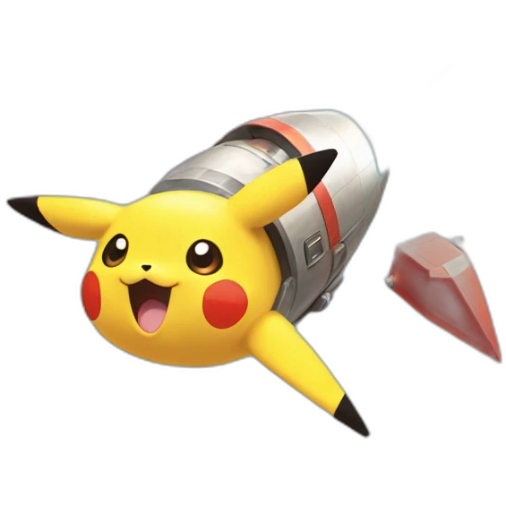Pikachu rocket emoji
