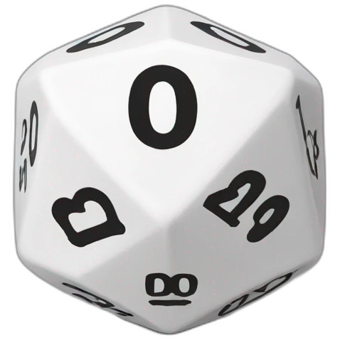 d20 dice, it had 20 sides emoji