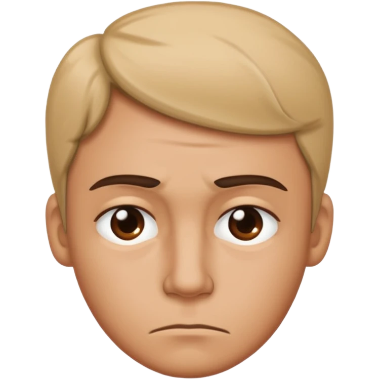 Side eye with frown  emoji