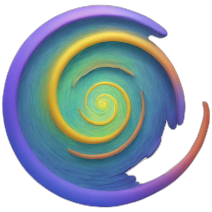 Spirale irisée emoji
