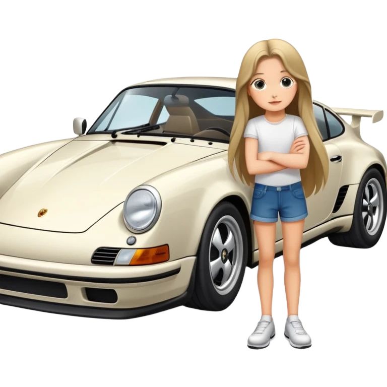 Porsche girl emoji