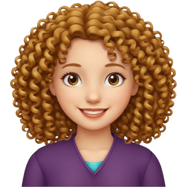 girl with curly hair emoji
