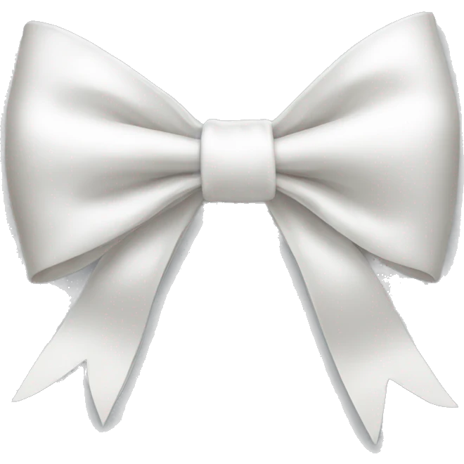 white bow emoji