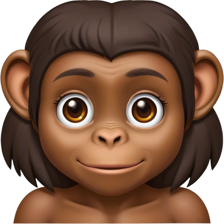 Tatiana as a chimp emoji