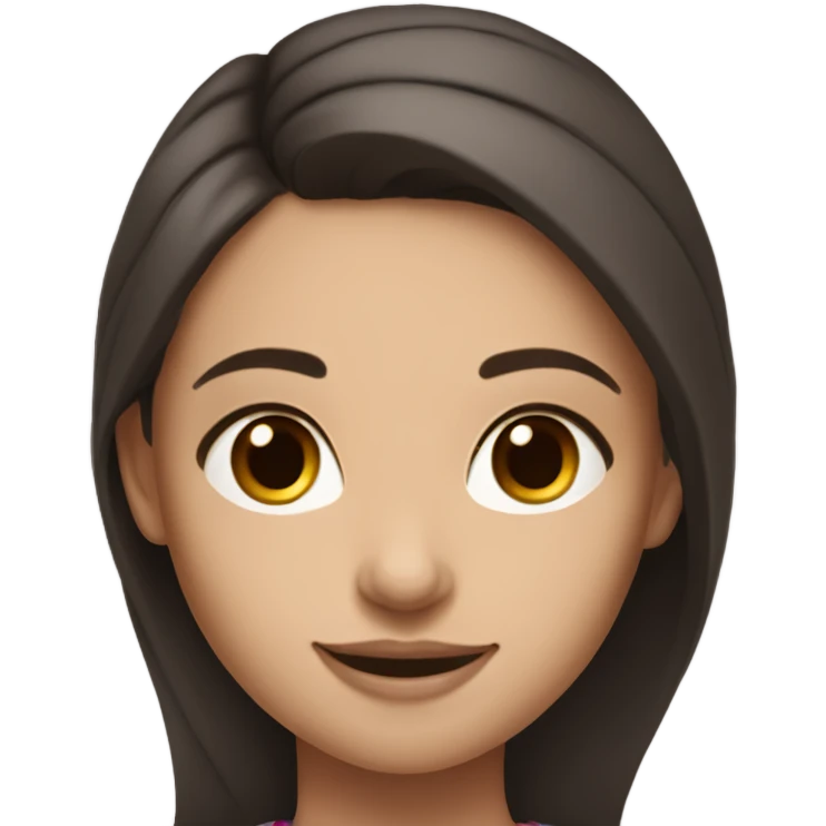 Brunette girl with lululemon emoji