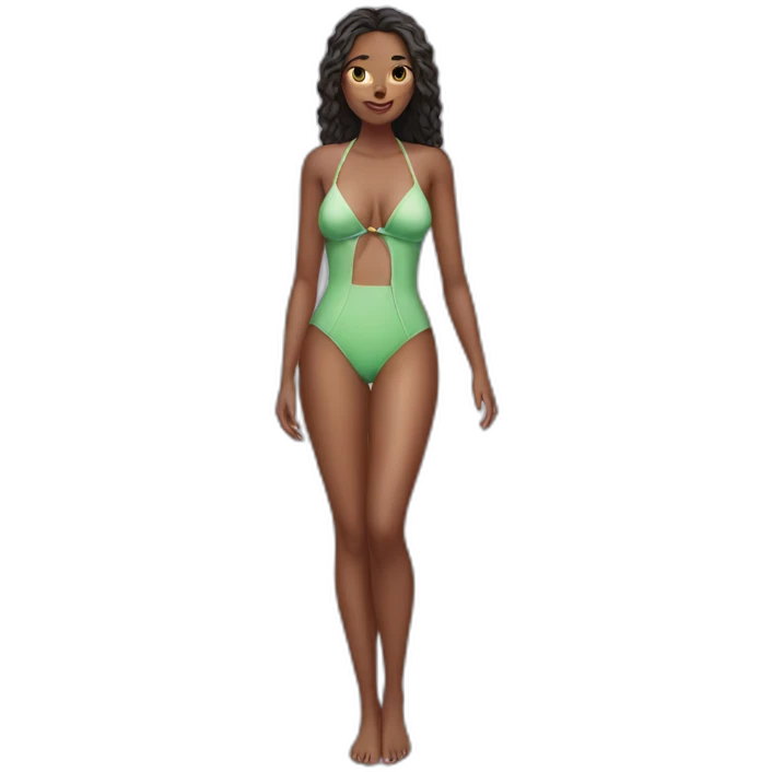 ugly chic in swimsuit emoji