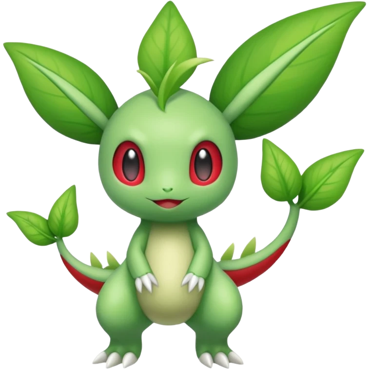 Celebi-Flygon-Shaymin-Chikorita-fusion (full body) emoji