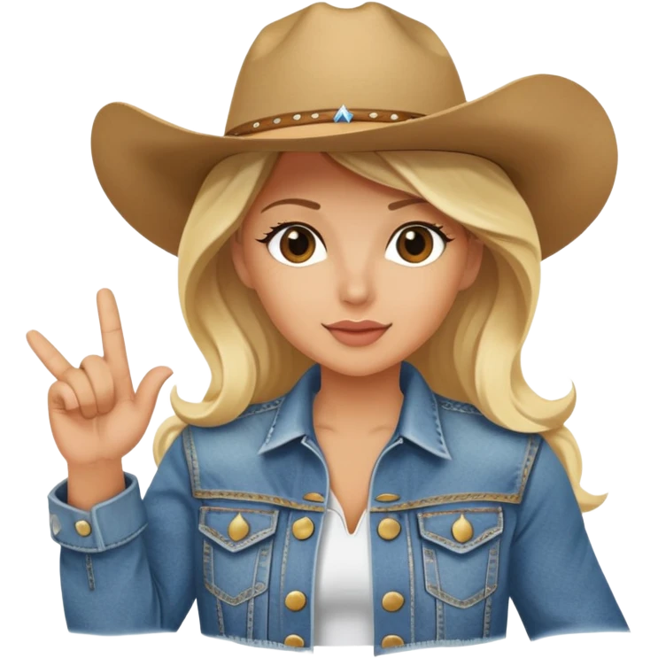  Country diva flipping you off  emoji