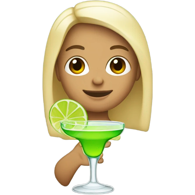 me drinking a marg emoji