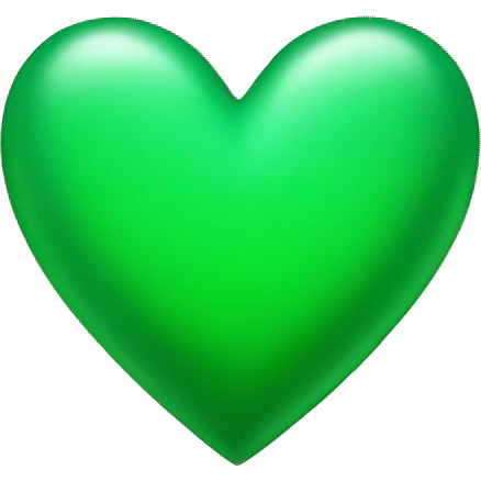Green heart emoji