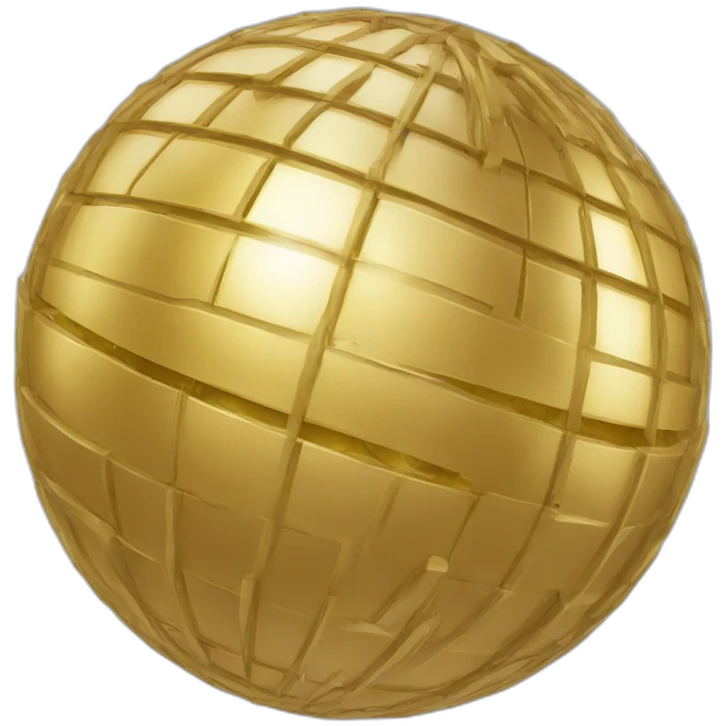 Gold sphere emoji