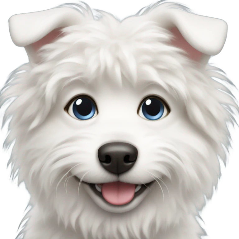 Fluffy white dog  emoji