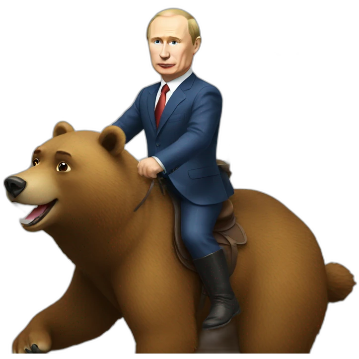 Putin riding bear emoji