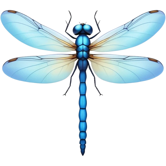 cute dragonfly emoji, soft pastel colors, simple and friendly style emoji