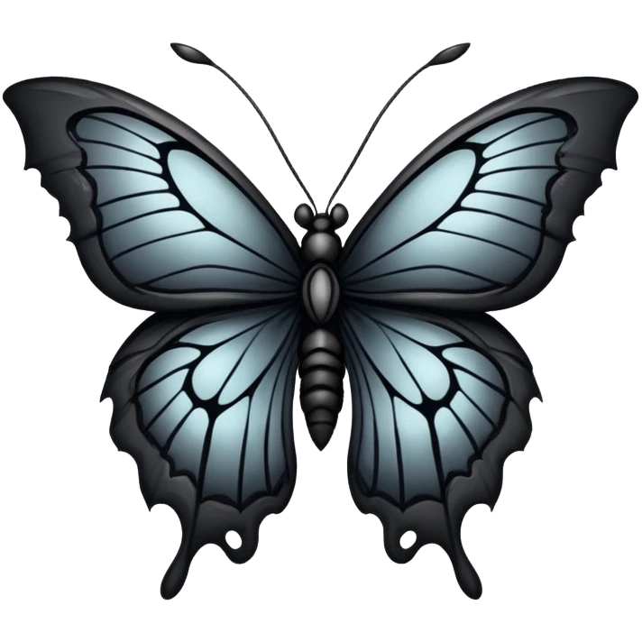 Edgy Gothic Badass Cool Butterfly emoji