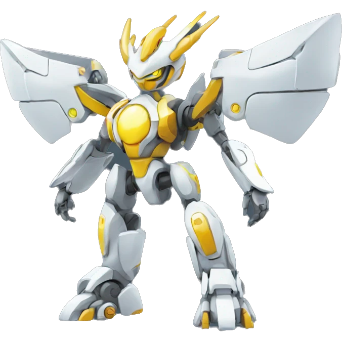 Futuristic Mechanical Pokémon-Medabot-Dragon full body emoji