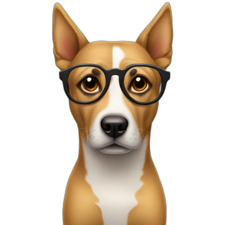 perro con lentes de sol emoji