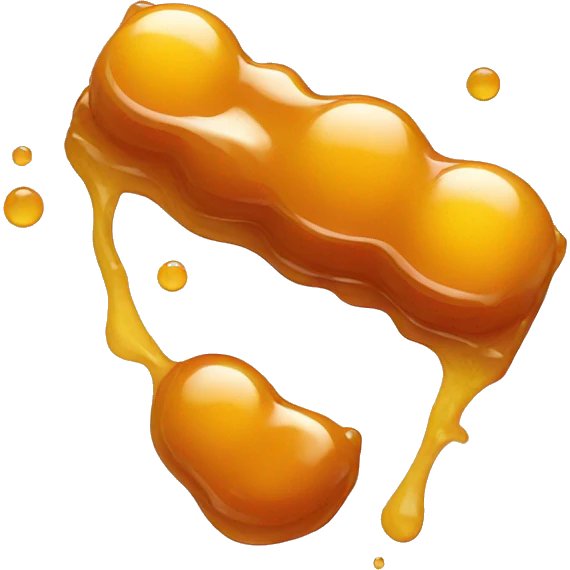 candy covered in honey emoji