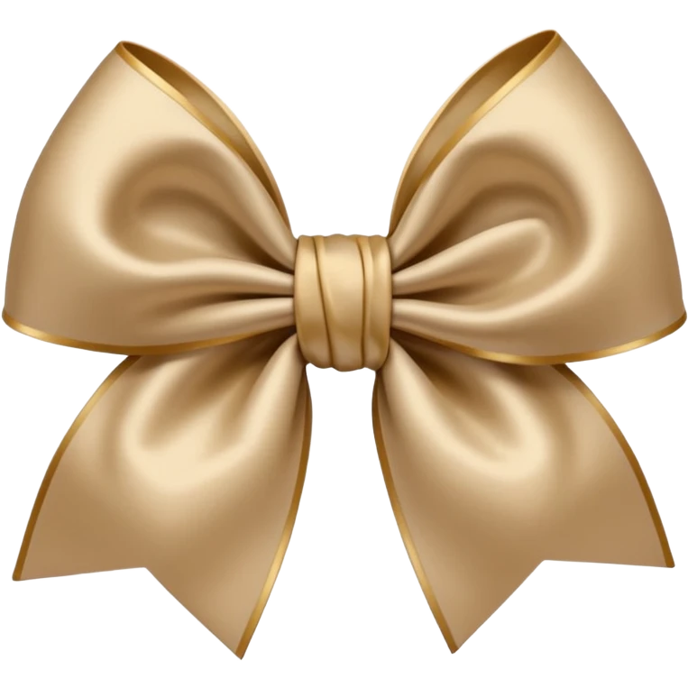 Beige bow emoji