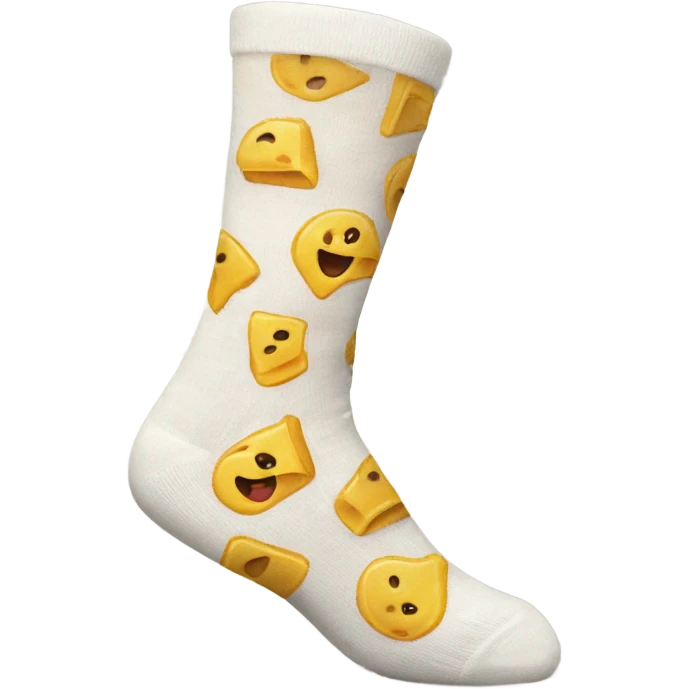 Cheesy socks  emoji